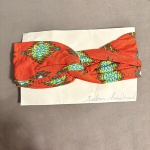 Orange Patterned Headband